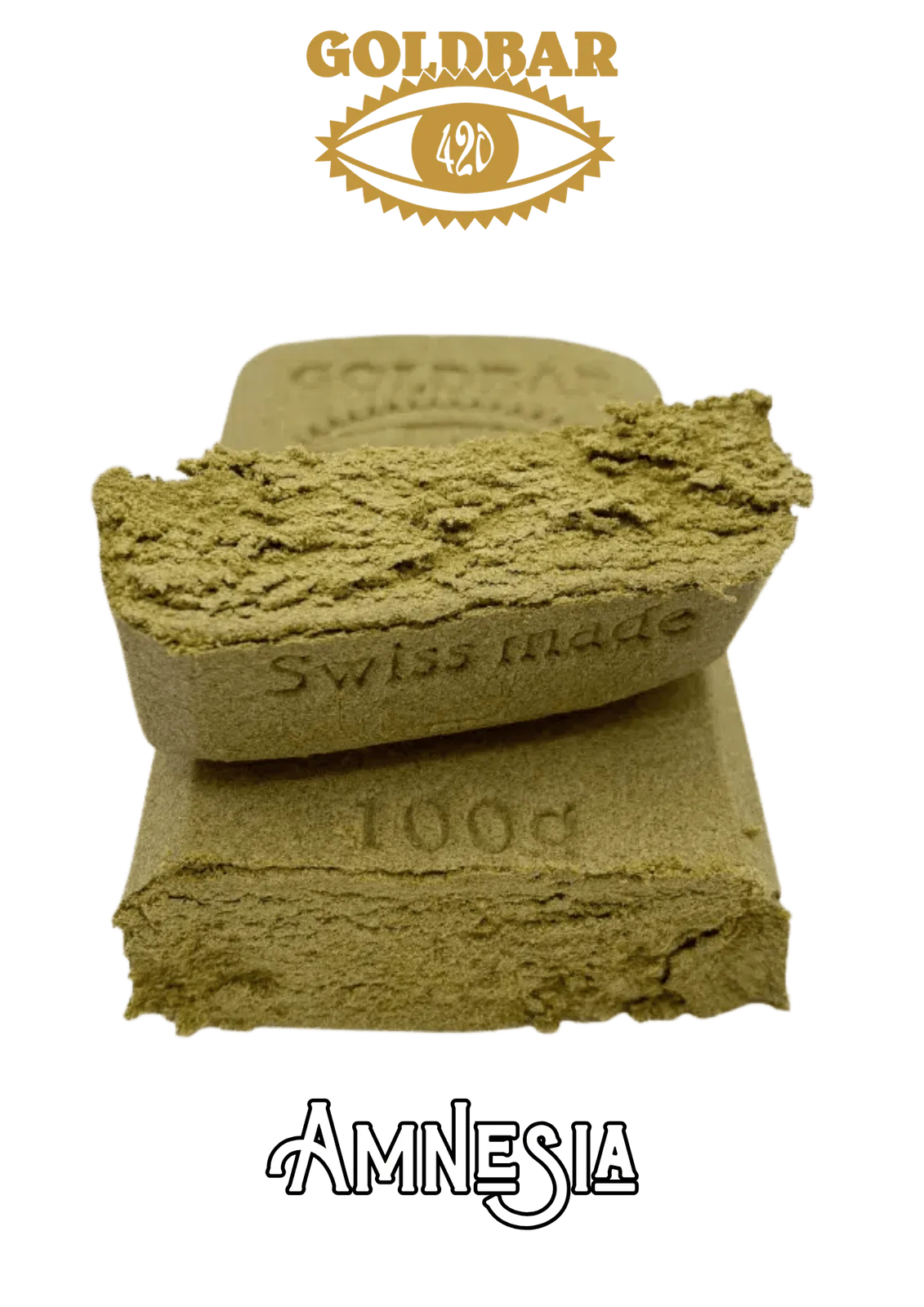 Goldbar420 - Résine de CBD Amnesia